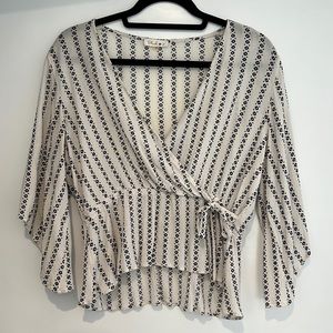 Blush J Faux Wrap Top